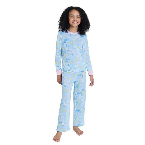 NEW! Eddie Bauer Youth 3 piece PJ Set- LS Top, Pant and Robe, Moose - Picture 5 of 14